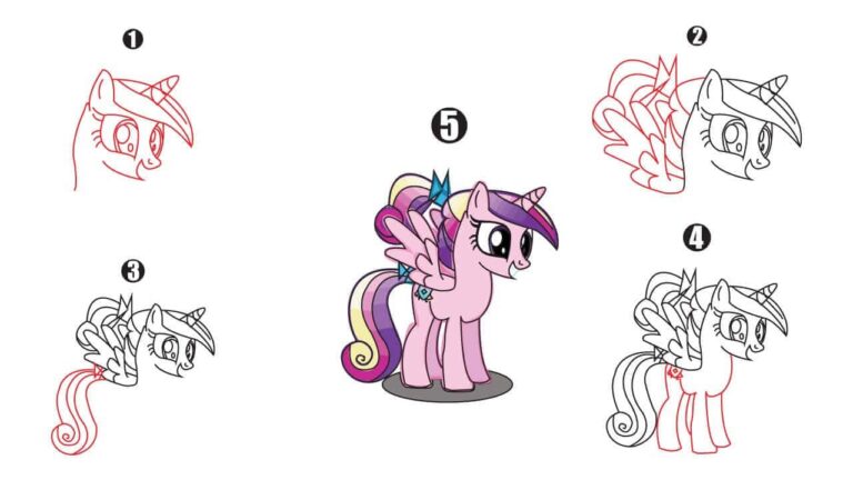 Princess Cadence Drawing || Step by Step Tutorial - Cool Drawing Idea