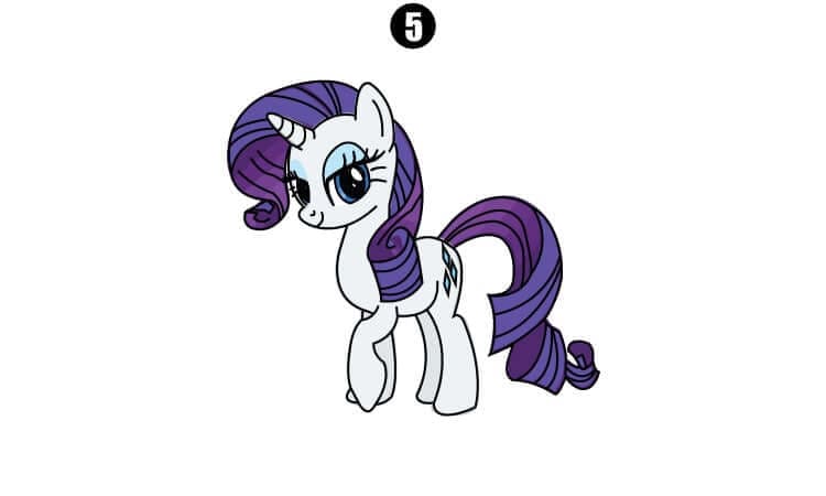 Rarity Drawing for kids