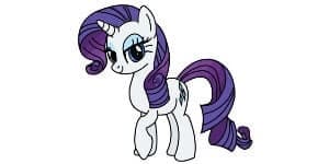 Read more about the article Rarity Drawing || Step by Step Tutorial