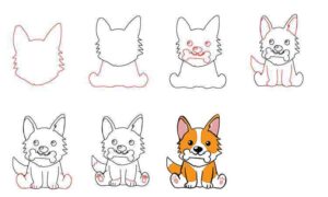 Corgi Drawing || Step by Step Guide - Cool Drawing Idea