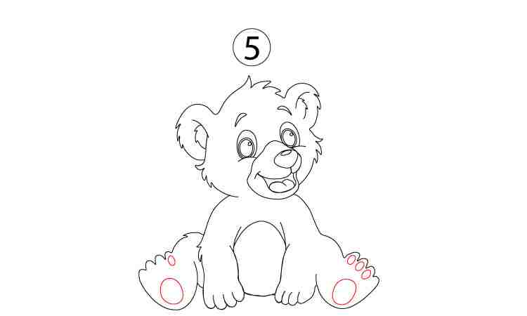 teddy bear drawing for kids