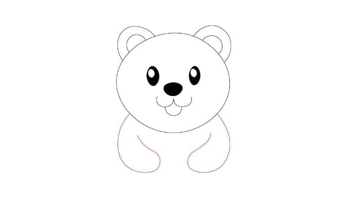 cartoon bear drawing