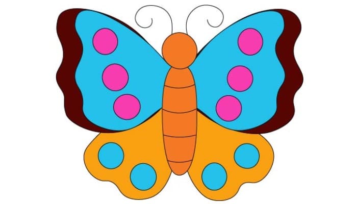 Cartoon butterfly drawing ideas