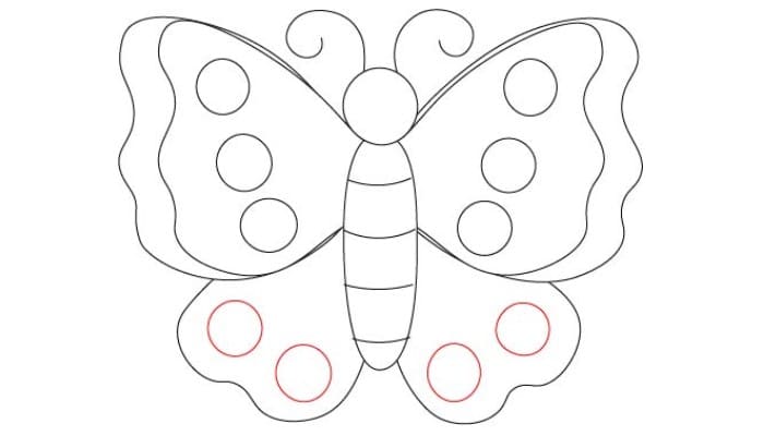 Cute Cartoon butterfly drawing