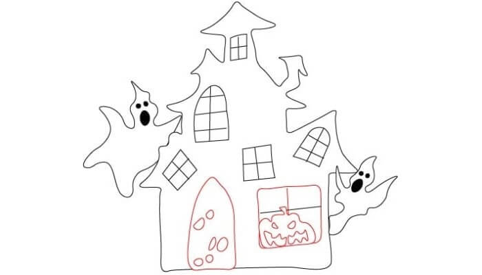 Haunted House Drawing 