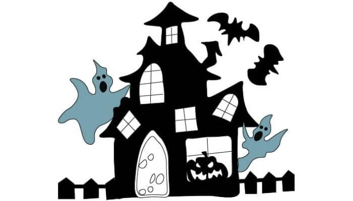 Haunted House Drawing for kids