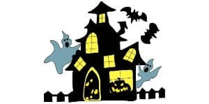 Haunted House Drawing easy