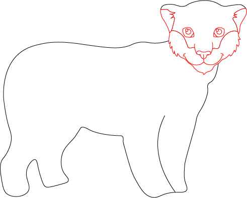 jaguar drawing step 3
