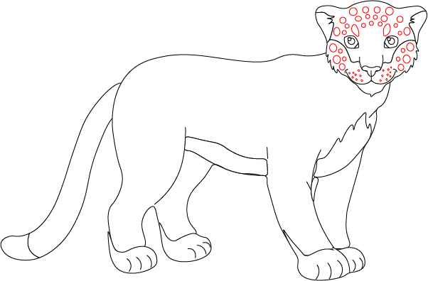 simple jaguar drawing