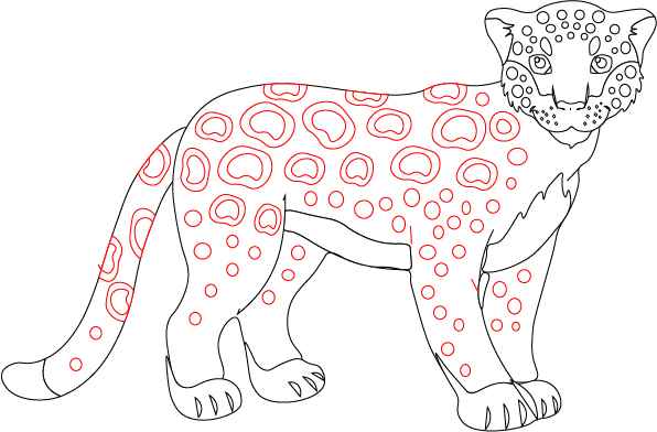 jaguar drawing easy