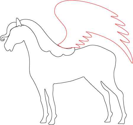 Simple Pegasus Drawing