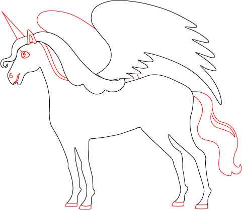 Pegasus Drawing easy