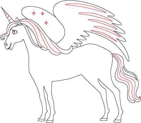 Pegasus Drawing for kids