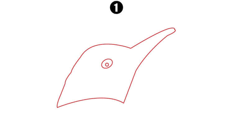 Penguin head Drawing