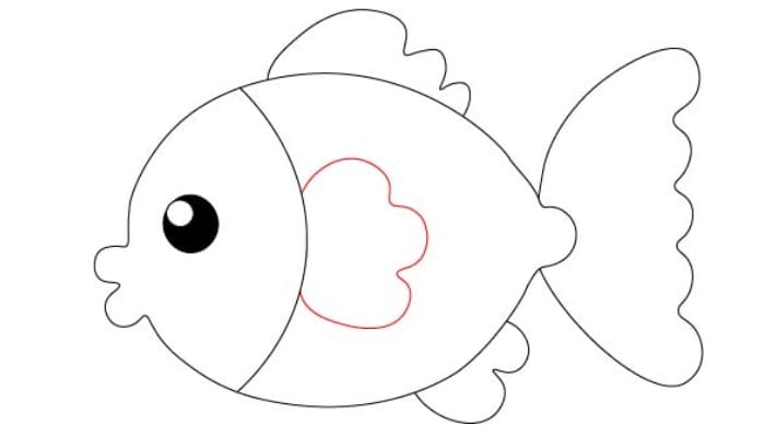 cartoon fish Sketch drawing