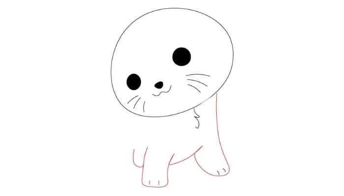 Cartoon Cat Drawing Step 5